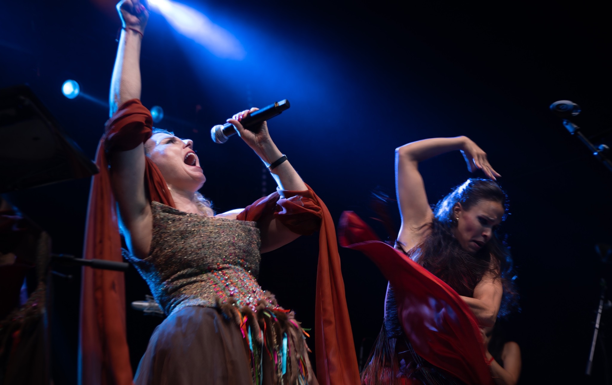 Hanne Tveter and Sonia Franco performing